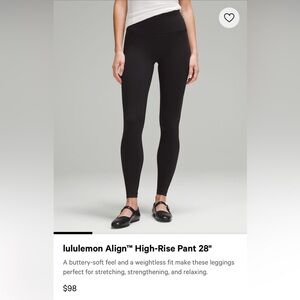 Lululemon Align 28” Leggings